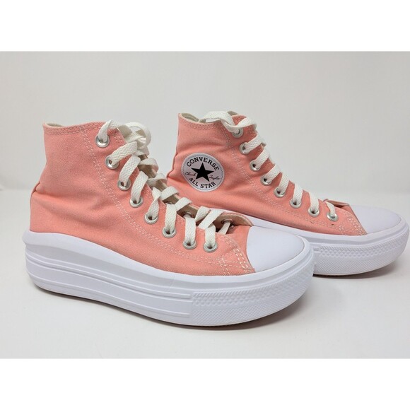 Converse Shoes - Converse Women's Chuck Taylor All Star Move Hi Platform Pink Sneakers Shoes SZ 7